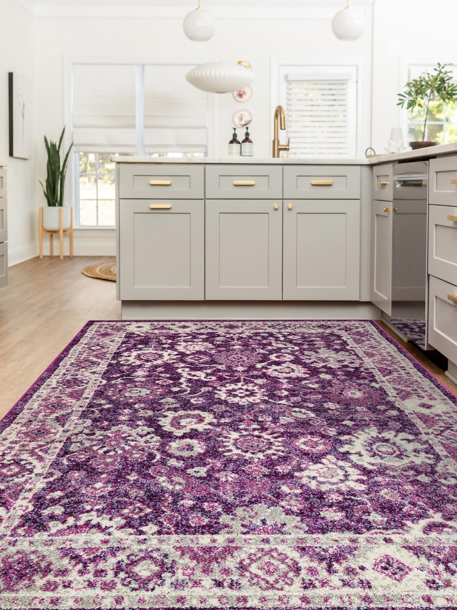 Purple 5' 3 x 8' Penrose Rectangle Area Rug