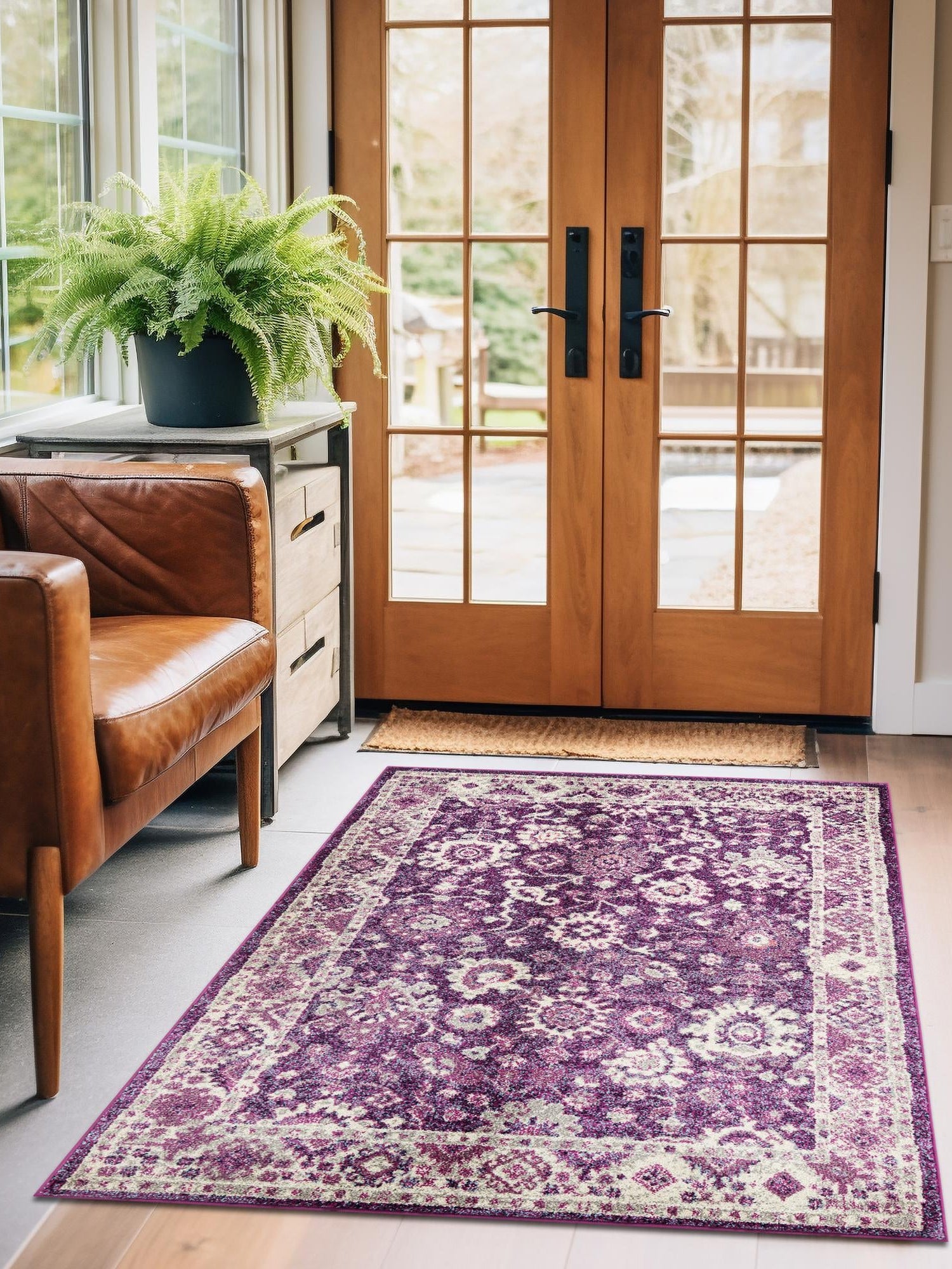 Purple 5' 3 x 8' Penrose Rectangle Area Rug