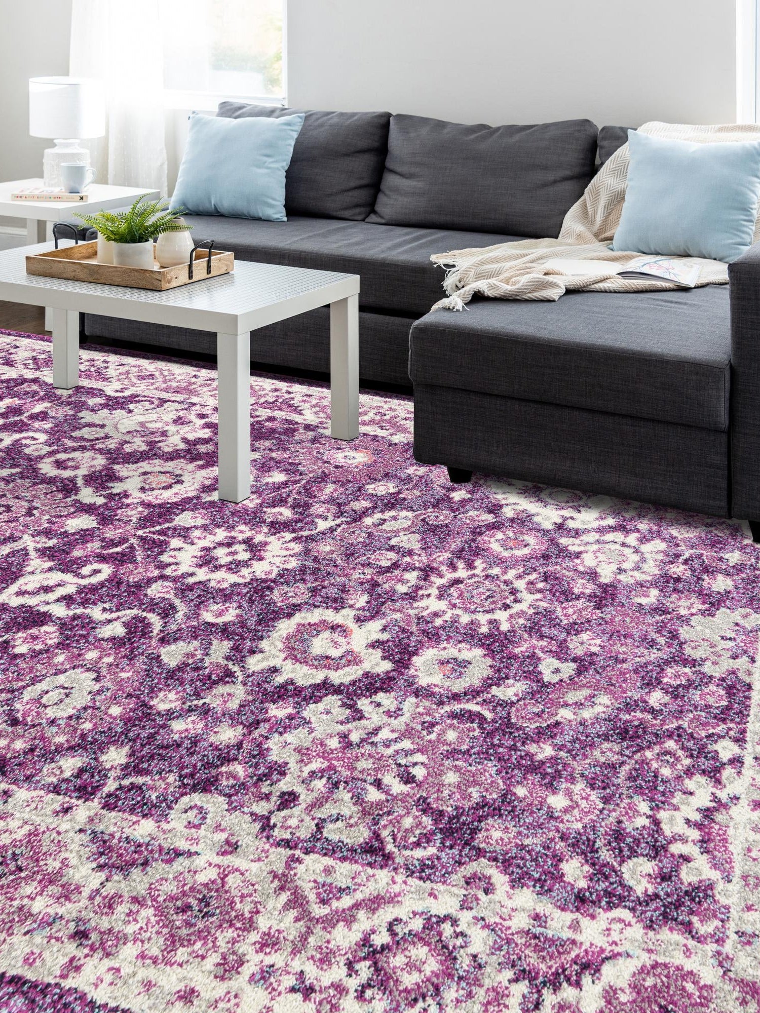 Purple 9' x 12' Penrose Rectangle Area Rug