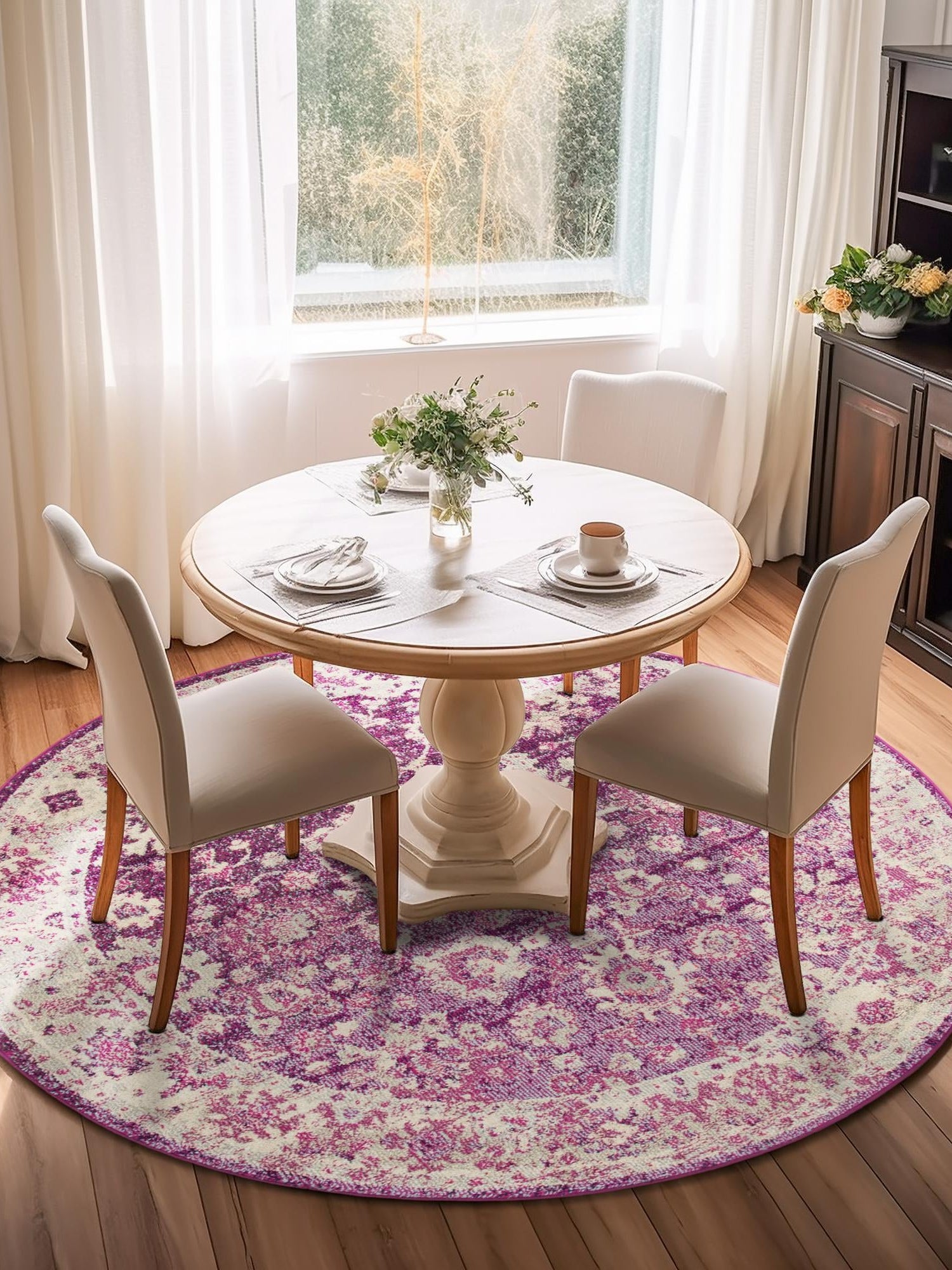 Purple 6' 1 x 6' 1 Penrose Round Area Rug