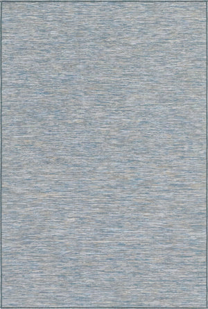 Blue 4' 2 x 6' Outdoor Solid Rectangle Area Rug Weather Resistant for Patio, Deck, Terrace, Balcony, Porch 100% Polypropylene Minimalist Waterproof Carpet for Sale at Rug Engine
