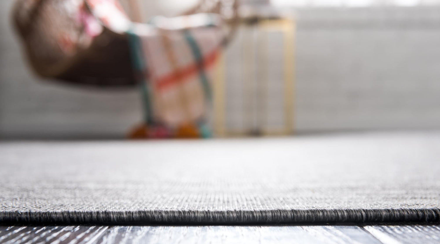 Gray 4' 2 x 6' Outdoor Solid Rectangle Area Rug Weather Resistant for Patio, Deck, Terrace, Balcony, Porch 100% Polypropylene Minimalist Waterproof Carpet for Sale at Rug Engine