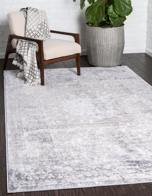Gray 5' 1 x 8' Aberdeen Rectangle Area Rug 60% Polypropylene & 40% Polyester Living Dining Office Room Carpet for Sale at Rug Engine