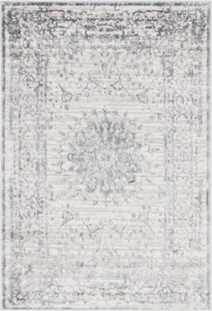 Gray 4' 1 x 6' 1 Aberdeen Rectangle Area Rug 60% Polypropylene & 40% Polyester Living Dining Office Room Carpet for Sale at Rug Engine
