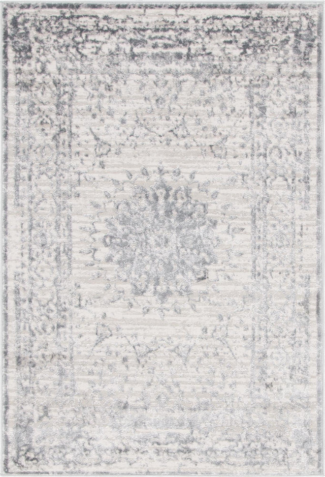 Gray 4' 1 x 6' 1 Aberdeen Rectangle Area Rug 60% Polypropylene & 40% Polyester Living Dining Office Room Carpet for Sale at Rug Engine
