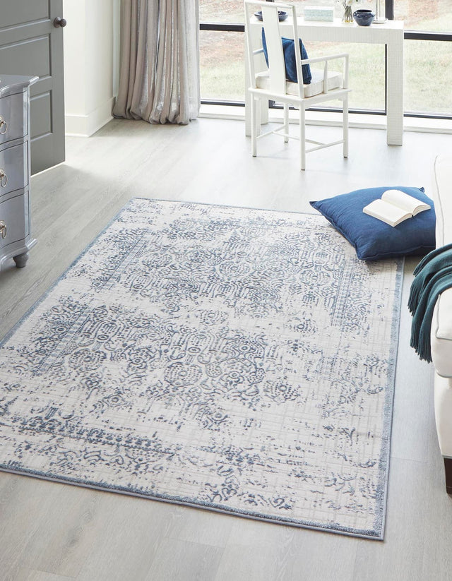 Blue 2' 2 x 3' Aberdeen Rectangle Area Rug 60% Polypropylene & 40% Polyester Living Dining Office Room Carpet for Sale at Rug Engine