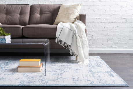 Blue 5' 1 x 8' Aberdeen Rectangle Area Rug 60% Polypropylene & 40% Polyester Living Dining Office Room Carpet for Sale at Rug Engine