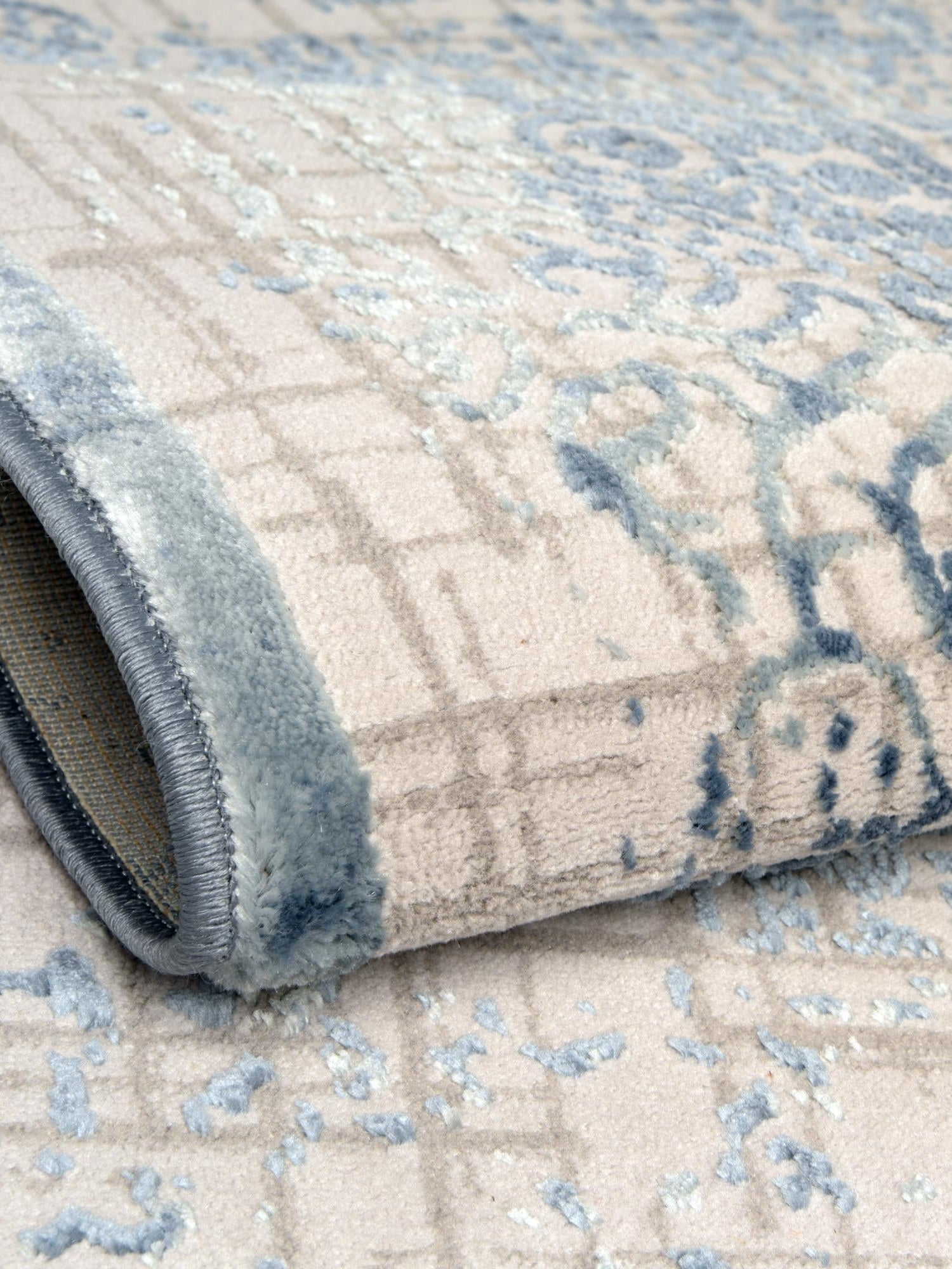 Blue 4' 1 x 6' 1 Aberdeen Rectangle Area Rug 60% Polypropylene & 40% Polyester Living Dining Office Room Carpet for Sale at Rug Engine