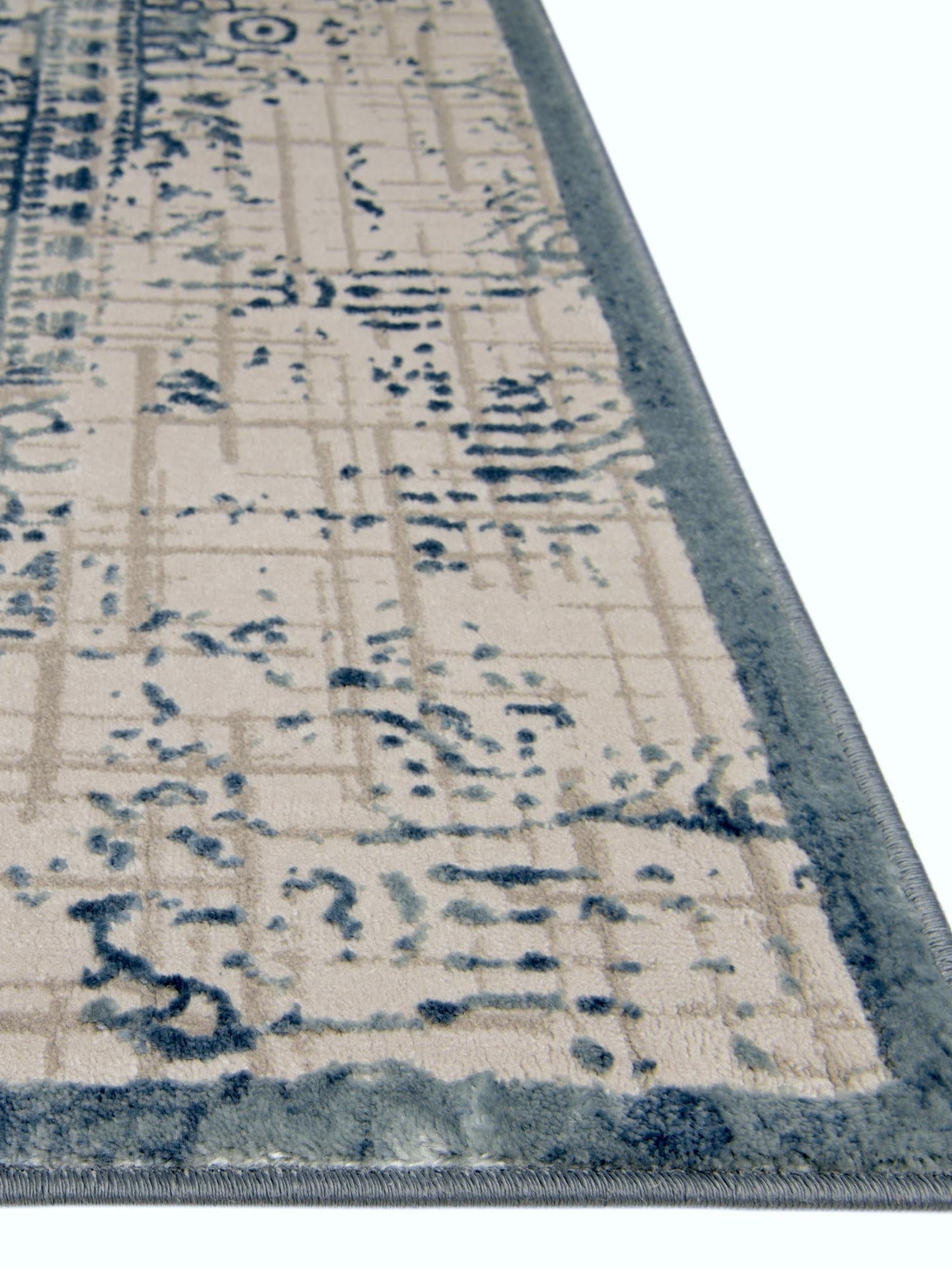 Blue 4' 1 x 6' 1 Aberdeen Rectangle Area Rug 60% Polypropylene & 40% Polyester Living Dining Office Room Carpet for Sale at Rug Engine