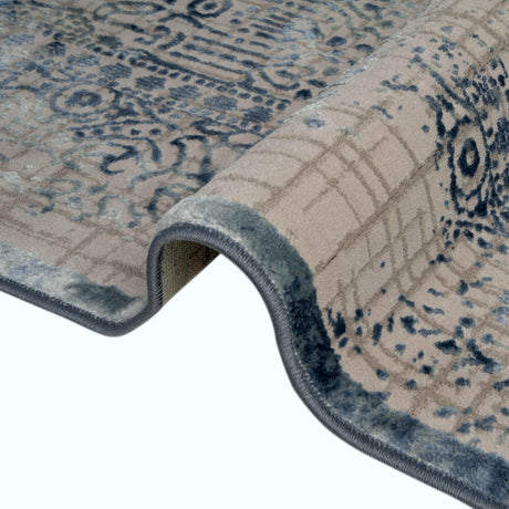 Blue 5' 1 x 8' Aberdeen Rectangle Area Rug 60% Polypropylene & 40% Polyester Living Dining Office Room Carpet for Sale at Rug Engine