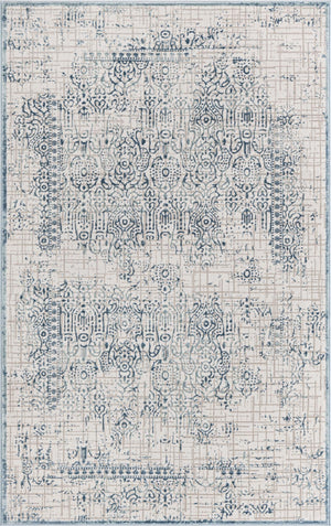 Blue 5' 1 x 8' Aberdeen Rectangle Area Rug 60% Polypropylene & 40% Polyester Living Dining Office Room Carpet for Sale at Rug Engine