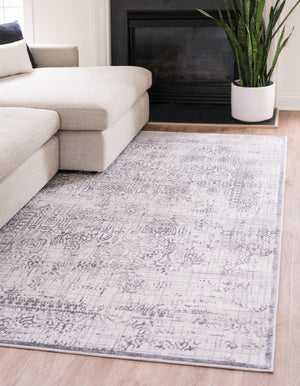 Gray 5' 1 x 8' Aberdeen Rectangle Area Rug 60% Polypropylene & 40% Polyester Living Dining Office Room Carpet for Sale at Rug Engine