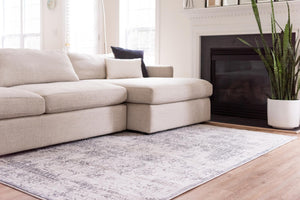 Gray 5' 1 x 8' Aberdeen Rectangle Area Rug 60% Polypropylene & 40% Polyester Living Dining Office Room Carpet for Sale at Rug Engine