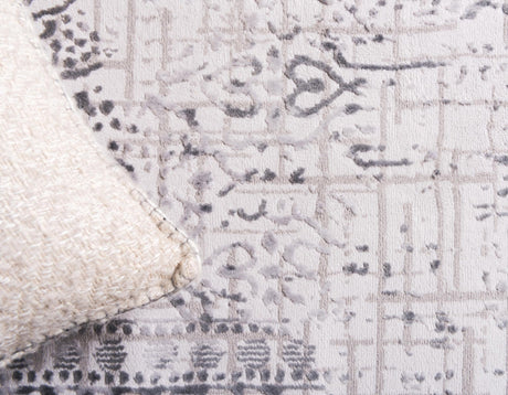 Gray 2' 7 x 6' 1 Aberdeen Runner Area Rug 60% Polypropylene & 40% Polyester Living Dining Office Room Carpet for Sale at Rug Engine