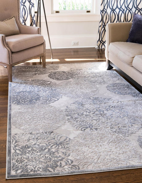 Gray 5' x 8' Aberdeen Rectangle Area Rug 60% Polypropylene & 40% Polyester Living Dining Office Room Carpet for Sale at Rug Engine
