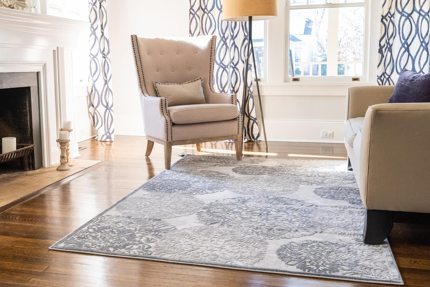 Gray 5' x 8' Aberdeen Rectangle Area Rug 60% Polypropylene & 40% Polyester Living Dining Office Room Carpet for Sale at Rug Engine
