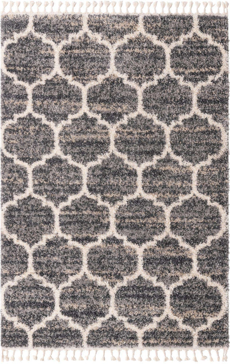 Gray 5' 1 x 8' Hygge Shag Rectangle Area Rug Thick Soft Touch Fluffy & Plush Shaggy Pile 100% Polypropylene With Jute Backing Modern Carpet for Sale at Rug Engine