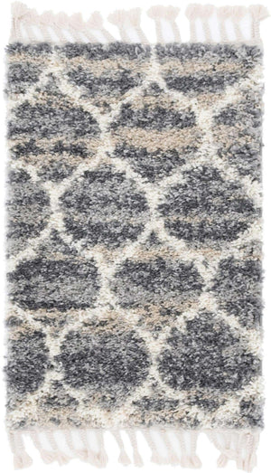 Gray 2' 2 x 3' 1 Hygge Shag Rectangle Area Rug Thick Soft Touch Fluffy & Plush Shaggy Pile 100% Polypropylene With Jute Backing Modern Carpet for Sale at Rug Engine