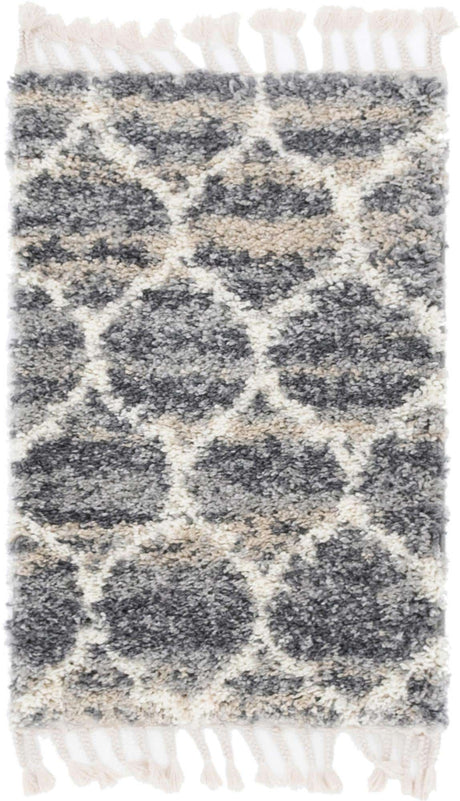 Gray 2' 2 x 3' 1 Hygge Shag Rectangle Area Rug Thick Soft Touch Fluffy & Plush Shaggy Pile 100% Polypropylene With Jute Backing Modern Carpet for Sale at Rug Engine