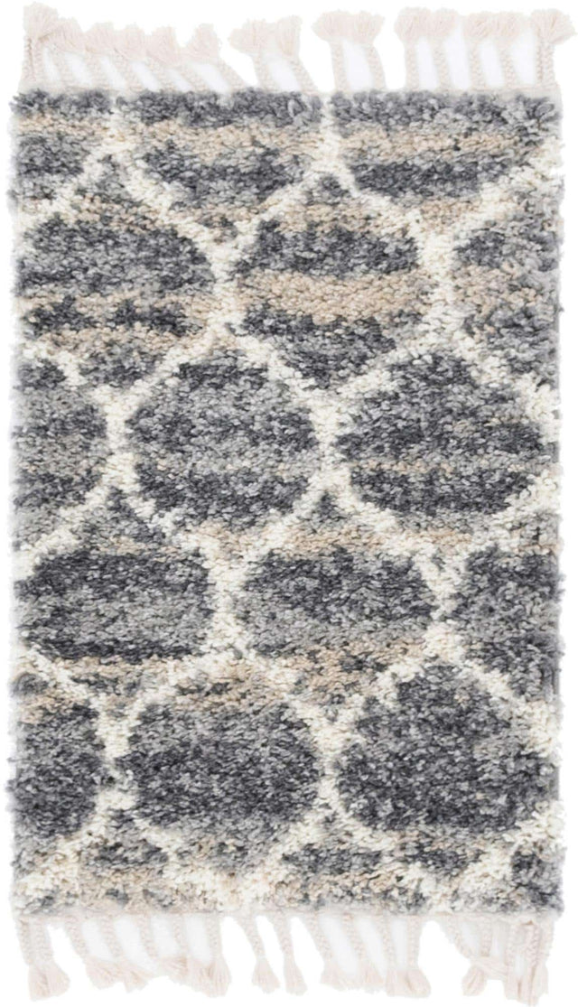Gray 2' 2 x 3' 1 Hygge Shag Rectangle Area Rug Thick Soft Touch Fluffy & Plush Shaggy Pile 100% Polypropylene With Jute Backing Modern Carpet for Sale at Rug Engine