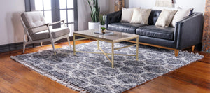 Gray 8' x 8' Hygge Shag Square Area Rug Thick Soft Touch Fluffy & Plush Shaggy Pile 100% Polypropylene With Jute Backing Modern Carpet for Sale at Rug Engine