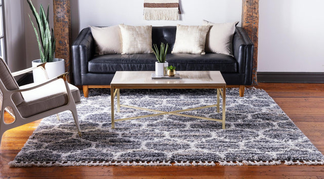 Gray 8' x 8' Hygge Shag Square Area Rug Thick Soft Touch Fluffy & Plush Shaggy Pile 100% Polypropylene With Jute Backing Modern Carpet for Sale at Rug Engine