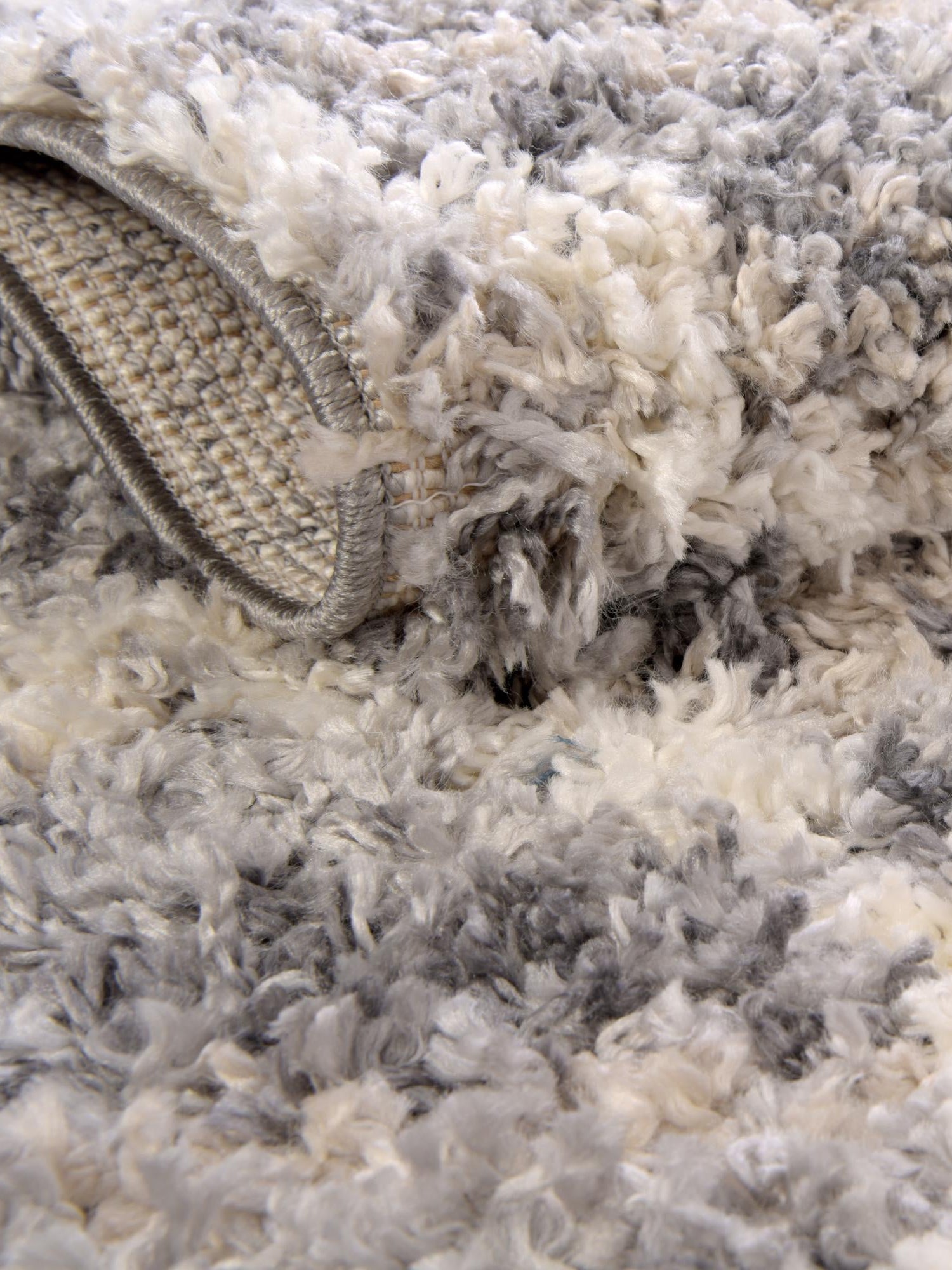 Gray 3' 3 x 3' 3 Hygge Shag Round Area Rug Thick Soft Touch Fluffy & Plush Shaggy Pile 100% Polypropylene With Jute Backing Modern Carpet for Sale at Rug Engine
