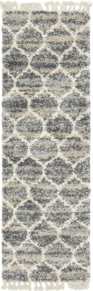 Gray 2' 7 x 8' 2 Hygge Shag Runner Area Rug Thick Soft Touch Fluffy & Plush Shaggy Pile 100% Polypropylene With Jute Backing Modern Carpet for Sale at Rug Engine