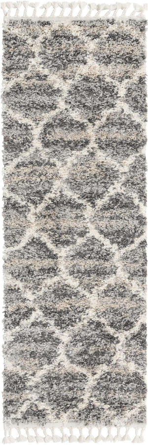 Gray 2' 2 x 6' 1 Hygge Shag Runner Area Rug Thick Soft Touch Fluffy & Plush Shaggy Pile 100% Polypropylene With Jute Backing Modern Carpet for Sale at Rug Engine