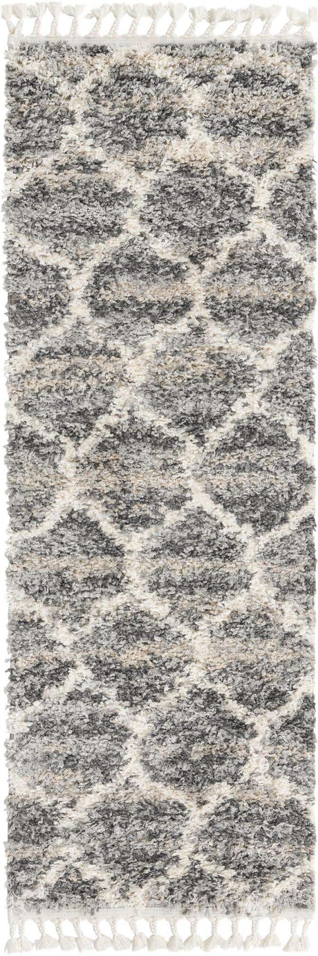 Gray 2' 2 x 6' 1 Hygge Shag Runner Area Rug Thick Soft Touch Fluffy & Plush Shaggy Pile 100% Polypropylene With Jute Backing Modern Carpet for Sale at Rug Engine
