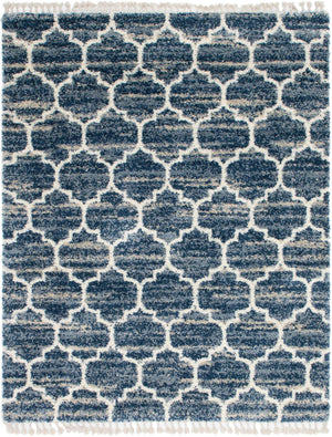 Blue 8' x 10' Hygge Shag Rectangle Area Rug Thick Soft Touch Fluffy & Plush Shaggy Pile 100% Polypropylene With Jute Backing Modern Carpet for Sale at Rug Engine