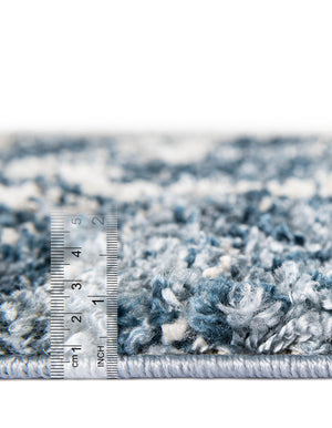 Blue 8' x 10' Hygge Shag Rectangle Area Rug Thick Soft Touch Fluffy & Plush Shaggy Pile 100% Polypropylene With Jute Backing Modern Carpet for Sale at Rug Engine