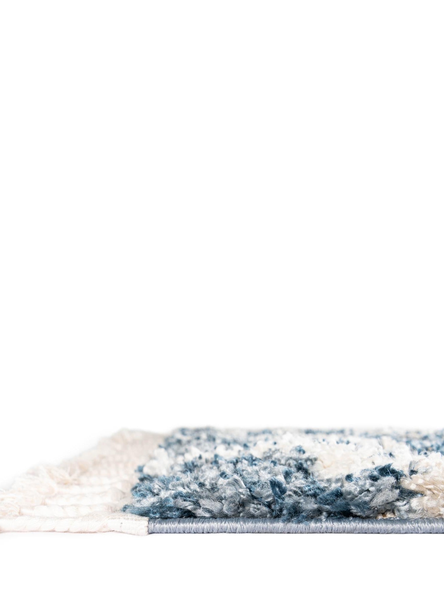 Blue 4' 1 x 6' 1 Hygge Shag Rectangle Area Rug Thick Soft Touch Fluffy & Plush Shaggy Pile 100% Polypropylene With Jute Backing Modern Carpet for Sale at Rug Engine