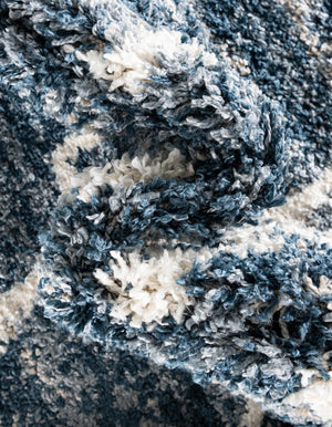 Blue 8' x 10' Hygge Shag Rectangle Area Rug Thick Soft Touch Fluffy & Plush Shaggy Pile 100% Polypropylene With Jute Backing Modern Carpet for Sale at Rug Engine