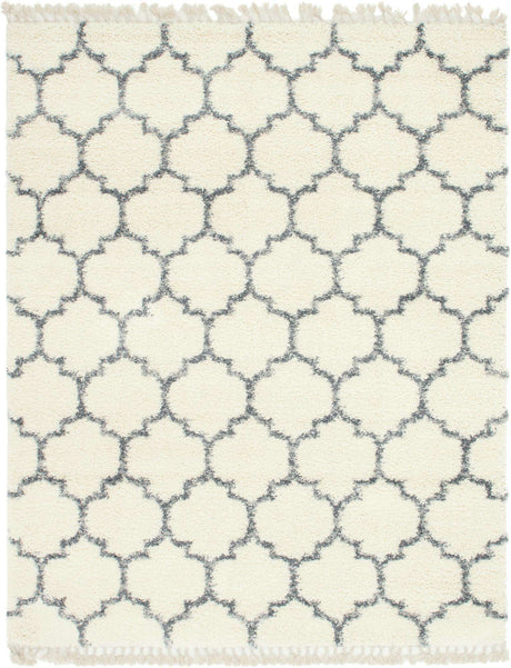 Ivory 8' x 10' Hygge Shag Rectangle Area Rug Thick Soft Touch Fluffy & Plush Shaggy Pile 100% Polypropylene With Jute Backing Modern Carpet for Sale at Rug Engine