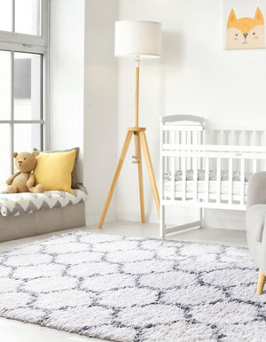 Ivory 2' 2 x 3' Hygge Shag Rectangle Area Rug Thick Soft Touch Fluffy & Plush Shaggy Pile 100% Polypropylene With Jute Backing Modern Carpet for Sale at Rug Engine