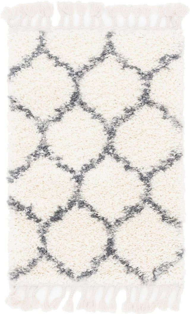 Ivory 2' 2 x 3' Hygge Shag Rectangle Area Rug Thick Soft Touch Fluffy & Plush Shaggy Pile 100% Polypropylene With Jute Backing Modern Carpet for Sale at Rug Engine