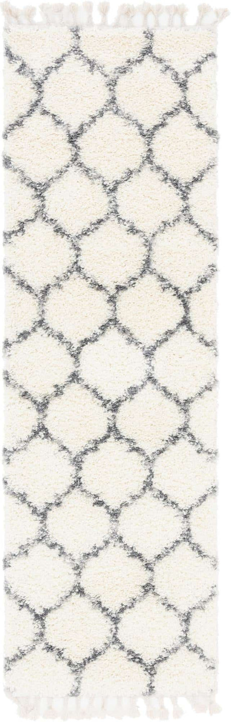 Ivory 2' 7 x 8' 2 Hygge Shag Runner Area Rug Thick Soft Touch Fluffy & Plush Shaggy Pile 100% Polypropylene With Jute Backing Modern Carpet for Sale at Rug Engine