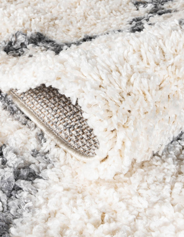 Ivory 2' 2 x 6' 1 Hygge Shag Runner Rug