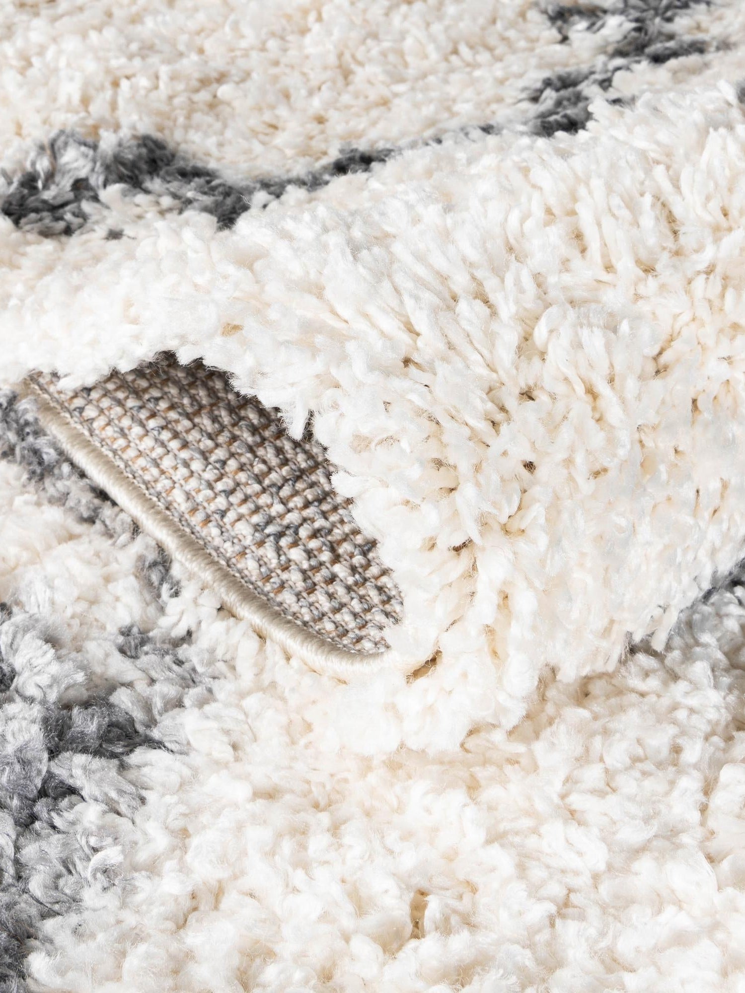 Ivory 2' 7 x 8' 2 Hygge Shag Runner Area Rug Thick Soft Touch Fluffy & Plush Shaggy Pile 100% Polypropylene With Jute Backing Modern Carpet for Sale at Rug Engine