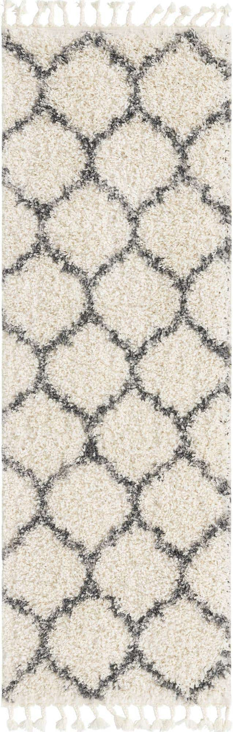 Ivory 2' 2 x 6' 1 Hygge Shag Runner Area Rug Thick Soft Touch Fluffy & Plush Shaggy Pile 100% Polypropylene With Jute Backing Modern Carpet for Sale at Rug Engine