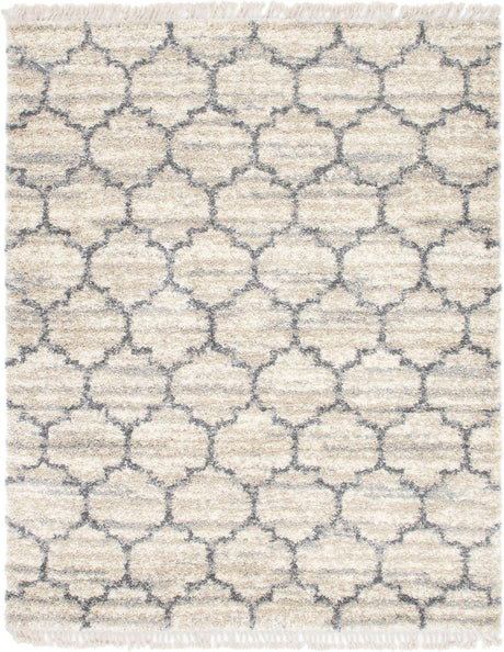 Beige 8' x 10' Hygge Shag Rectangle Area Rug Thick Soft Touch Fluffy & Plush Shaggy Pile 100% Polypropylene With Jute Backing Modern Carpet for Sale at Rug Engine