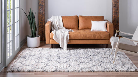 Beige 5' 1 x 8' Hygge Shag Rectangle Area Rug Thick Soft Touch Fluffy & Plush Shaggy Pile 100% Polypropylene With Jute Backing Modern Carpet for Sale at Rug Engine