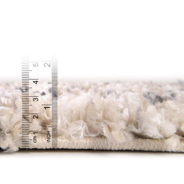 Beige 4' 1 x 6' 1 Hygge Shag Rectangle Area Rug Thick Soft Touch Fluffy & Plush Shaggy Pile 100% Polypropylene With Jute Backing Modern Carpet for Sale at Rug Engine