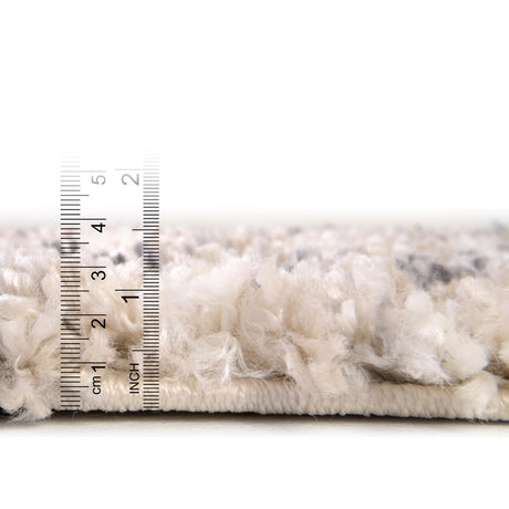 Beige 5' 1 x 8' Hygge Shag Rectangle Area Rug Thick Soft Touch Fluffy & Plush Shaggy Pile 100% Polypropylene With Jute Backing Modern Carpet for Sale at Rug Engine