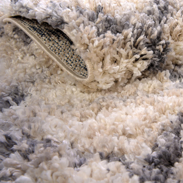 Beige 5' 1 x 8' Hygge Shag Rectangle Area Rug Thick Soft Touch Fluffy & Plush Shaggy Pile 100% Polypropylene With Jute Backing Modern Carpet for Sale at Rug Engine