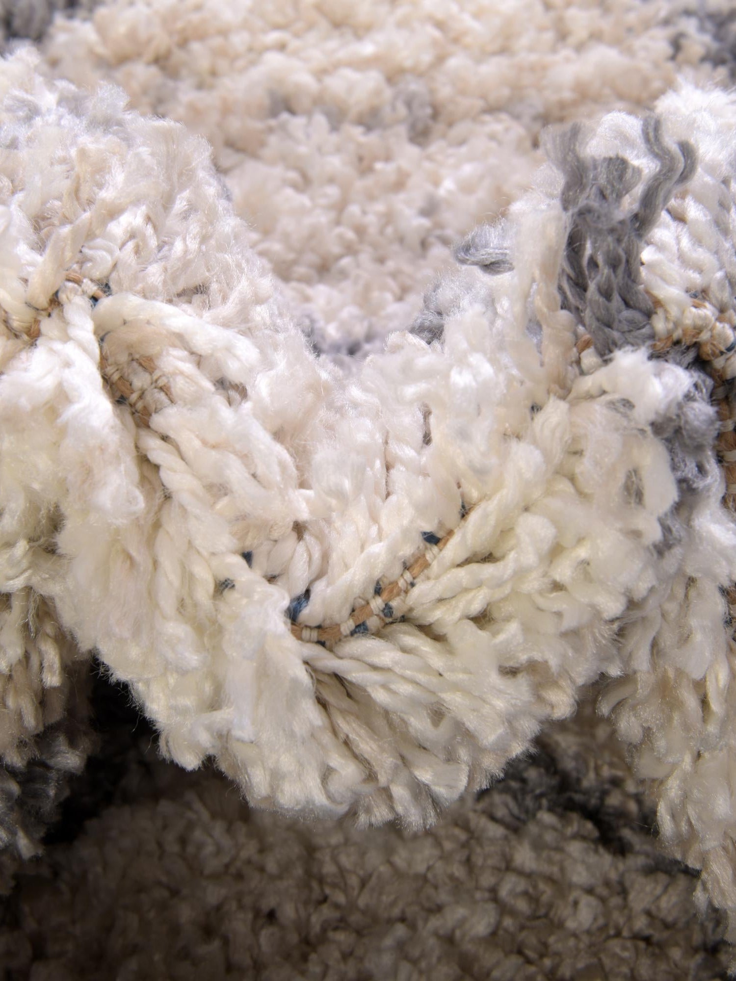 Beige 8' x 10' Hygge Shag Rectangle Area Rug Thick Soft Touch Fluffy & Plush Shaggy Pile 100% Polypropylene With Jute Backing Modern Carpet for Sale at Rug Engine