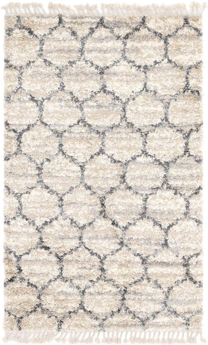 Beige 5' 1 x 8' Hygge Shag Rectangle Area Rug Thick Soft Touch Fluffy & Plush Shaggy Pile 100% Polypropylene With Jute Backing Modern Carpet for Sale at Rug Engine