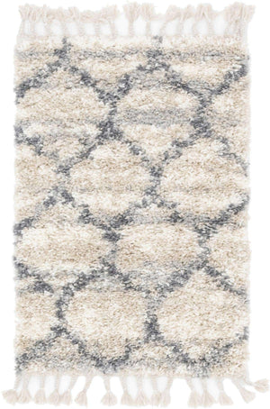 Beige 2' 2 x 3' 1 Hygge Shag Rectangle Area Rug Thick Soft Touch Fluffy & Plush Shaggy Pile 100% Polypropylene With Jute Backing Modern Carpet for Sale at Rug Engine