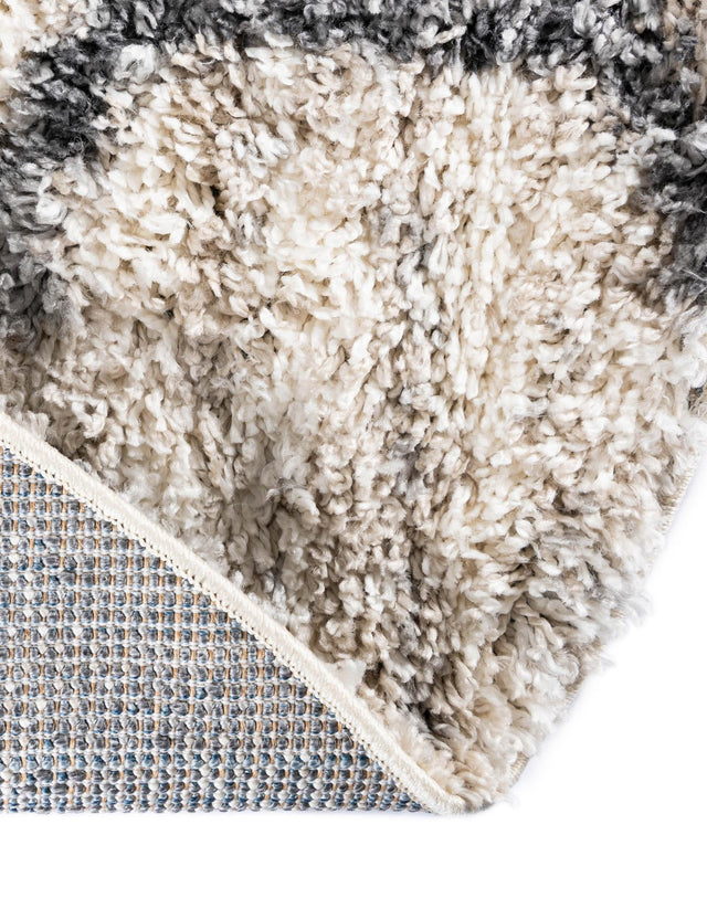 Beige 3' 3 x 3' 3 Hygge Shag Round Area Rug Thick Soft Touch Fluffy & Plush Shaggy Pile 100% Polypropylene With Jute Backing Modern Carpet for Sale at Rug Engine